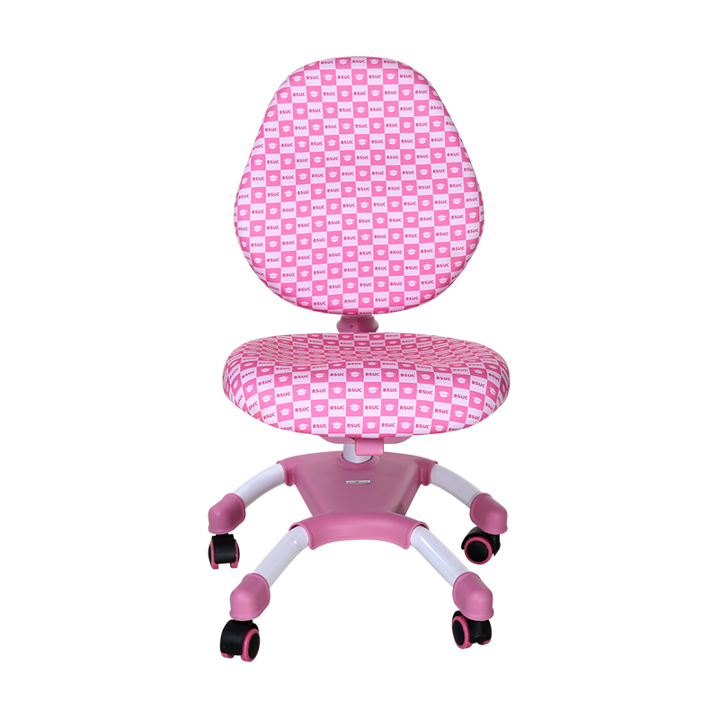 DRY-501可升降學習椅粉色正面
